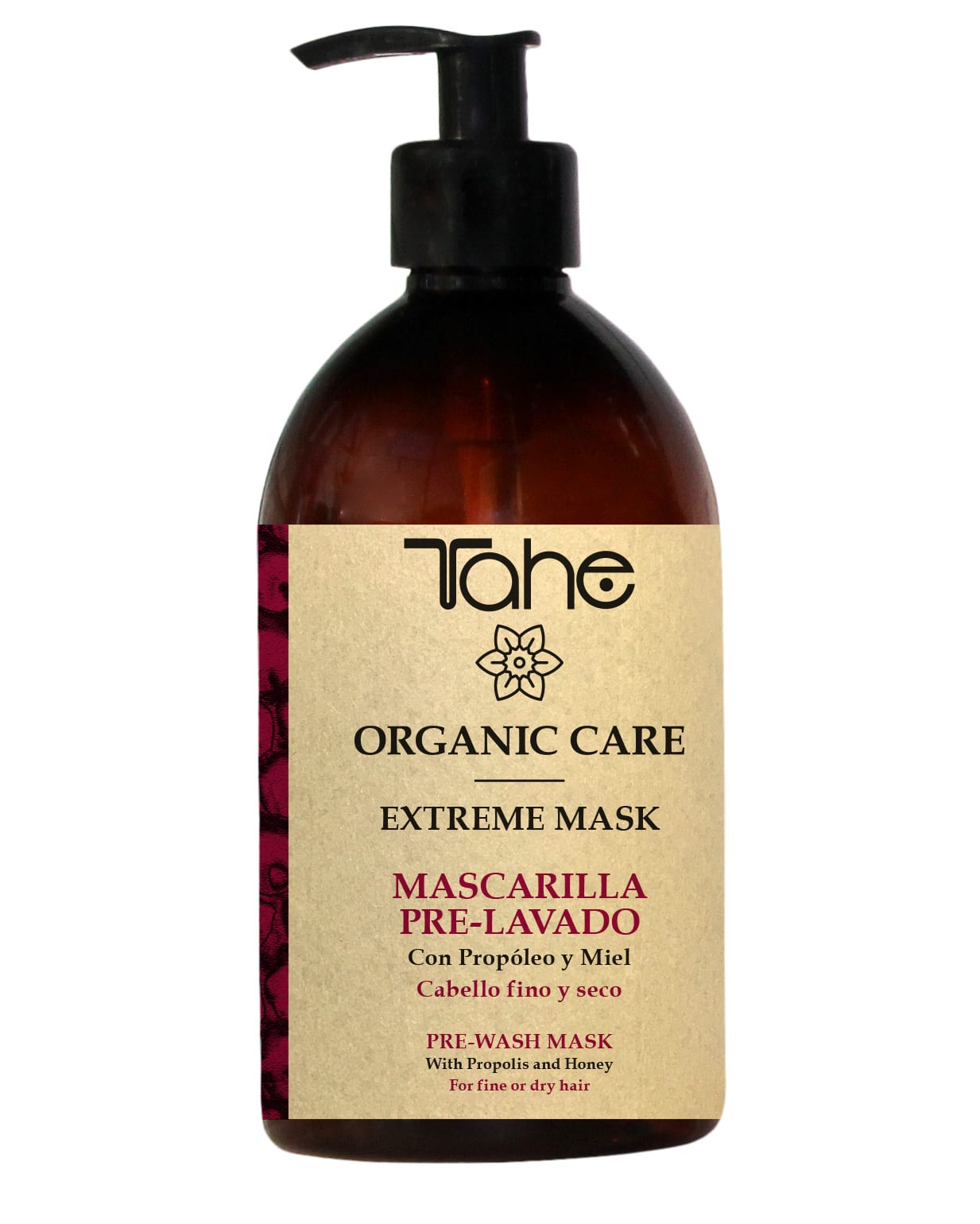 Tahe Organic Care Masque de prélavage extrème Cheveux fins et secs 500ml