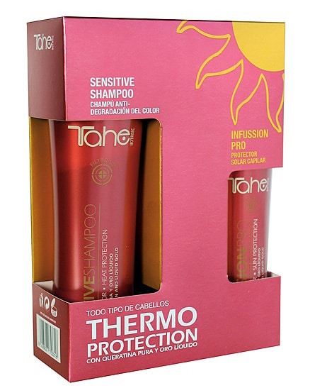 tahe kit thermo protecteur shampooing et soin infusion